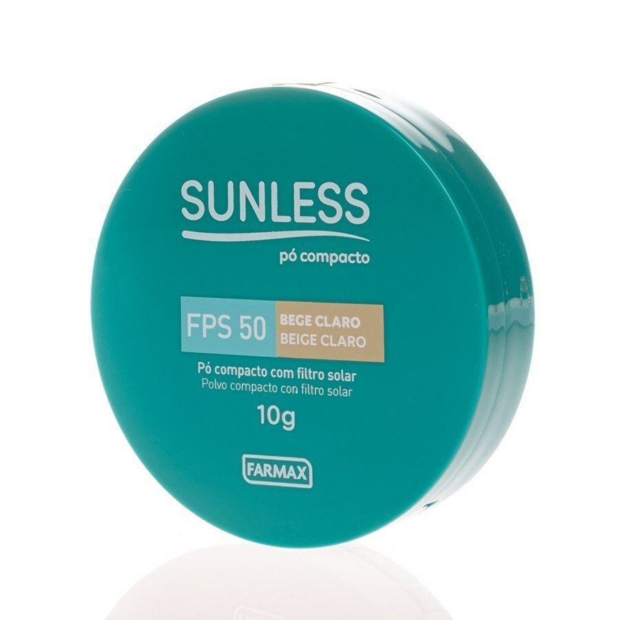 large-638436251289550074-814594_4.jpg Pó Compacto Com Filtro Solar Sunless Fps 50 Bege Claro 10g - Imagem 1